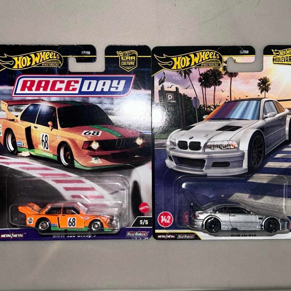 Hot Wheels Premium BMW M3 GTR 320i Group 5 Diecast Car Bundle